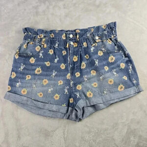 DAISY DUCK DENIM SHORTS WOMEN SIZE XL THE DISNEY STORE